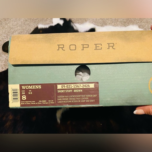 Roper boots short brown size 8. Brand New! - Picture 8 of 9
